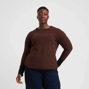 M Rhine Color Block Cuff Tea Stripped (18-20)